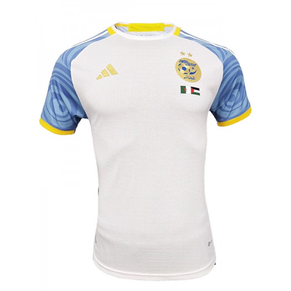 Algeria maillot de football version joueur uniforme de football kit de football pour hommes hauts de sport chemise blanche et bleue 2024